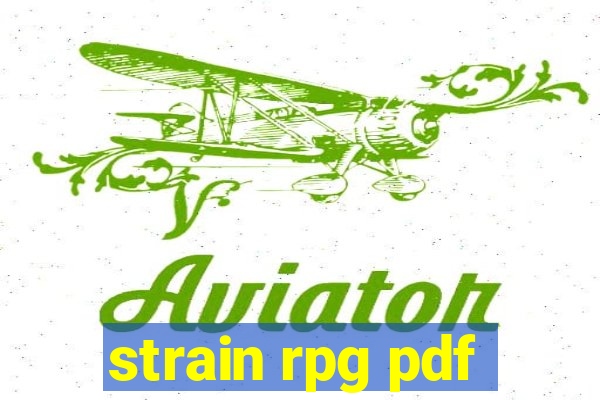 strain rpg pdf